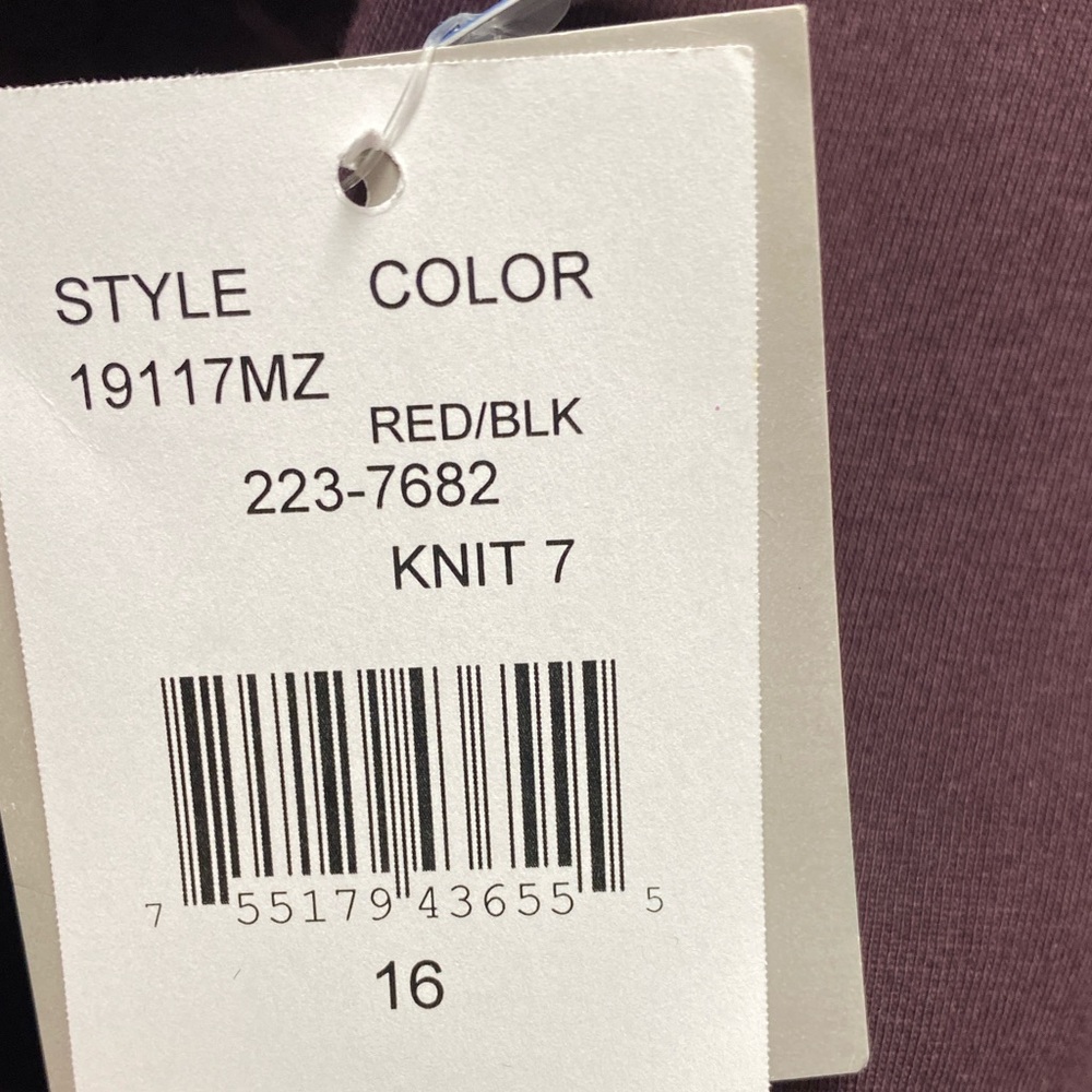 Danny & Nicole Black Dress with Red Stripes - Picture 13 of 13